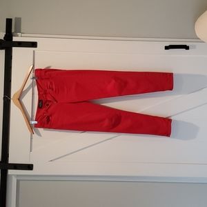 J. CREW Red Toothpick jeans size 26